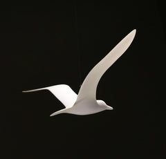 Seagull Mobile Sculpture Pellucida resin signed