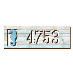 MA989814 address sign with coastal design
