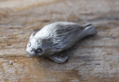 Michigan made Hastings Pewter Baby Seal Pup Figurine