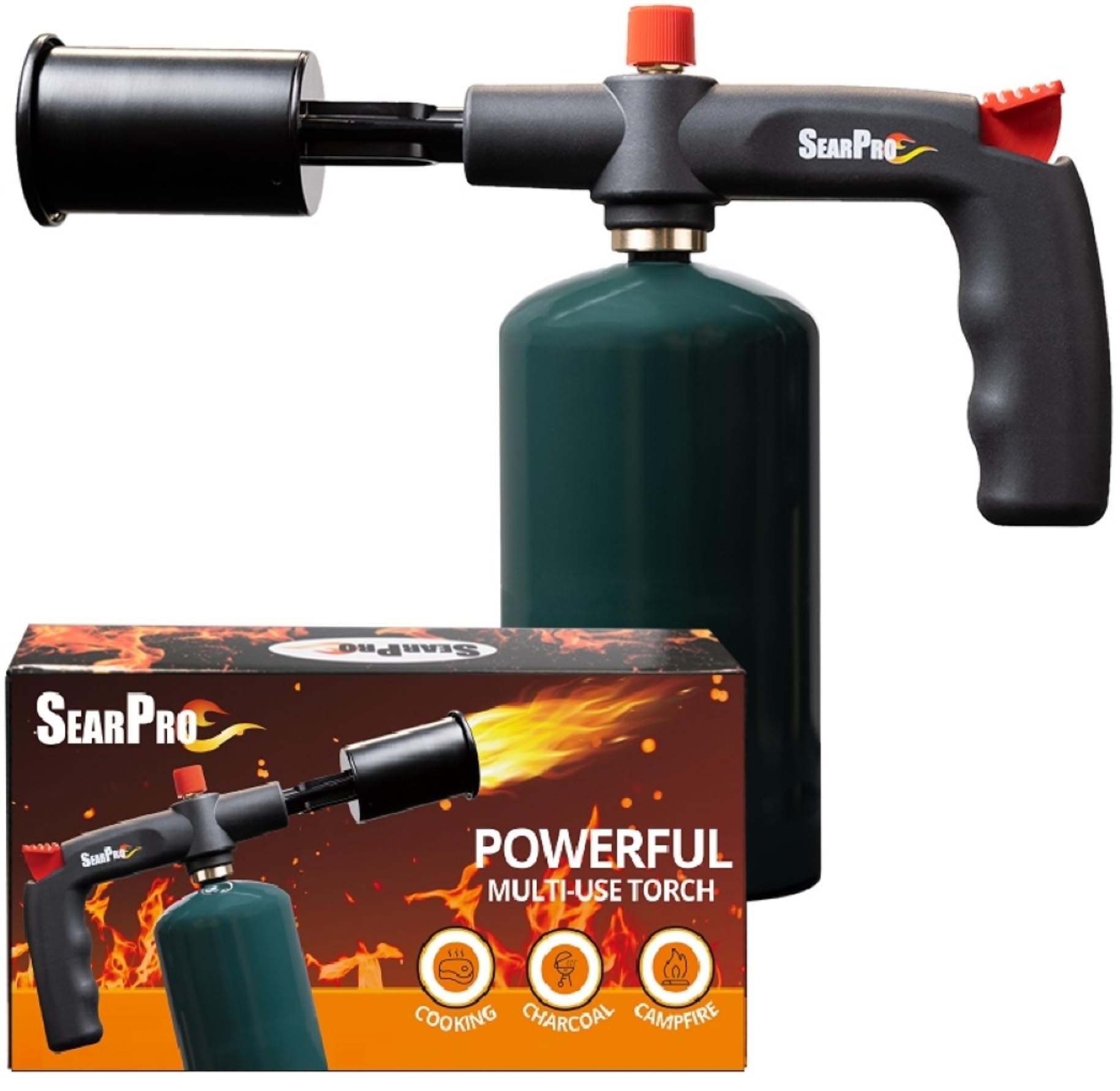 SearPro charcoal torch lighter kitchen use