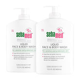 SEBAMED liquid face & body wash with pump 400ml bottle