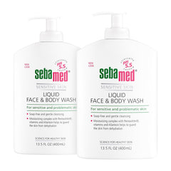 SEBAMED liquid face & body wash with pump 400ml bottle