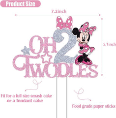 7.5 by 4.7 inch cake topper for girls party
