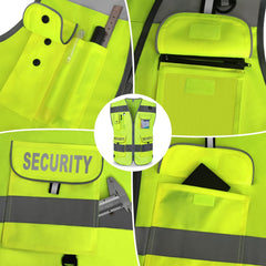 Safety vest in yellow size L for security professionals