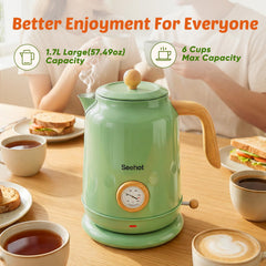 Seehot electric kettle 1200W cordless base with LED indicator