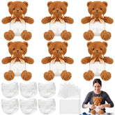 Seenelling 6 Sets Bear Diaper Changing Game Kit Tan product image front view