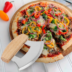SEHOI stainless steel blade and wooden handle utensil