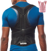 Selbite posture corrector for men and women back brace with wide belt