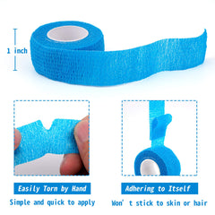 Self adherent cohesive wrap bandage 1in x 5yds color variety