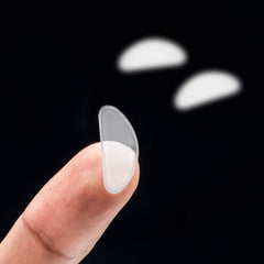 Transparent silicone nose pads 1.9 x 0.8 cm 1 mm thick