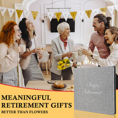 retirement gifts photo album self-adhesive pages holds 120 photos