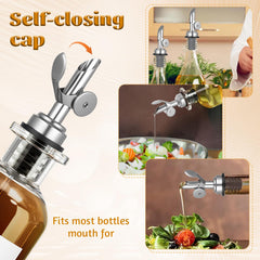 Two pourers and cleaning brush included