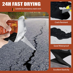 Self-leveling sealant for driveways and other surfaces