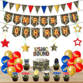 SEMPER FI OOHRAH background banner for Marine Corps party