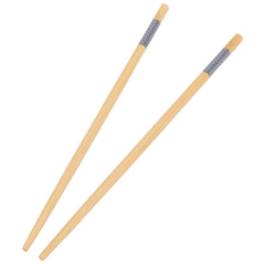Round head bamboo chopsticks design reduces slipping