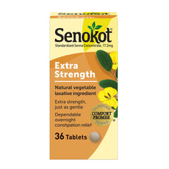 senokot extra strength senna laxative tablets 36 count package