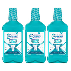 Sensodyne Pronamel Intensive Enamel Repair Mouthwash three pack bottles 16.9 fl oz each