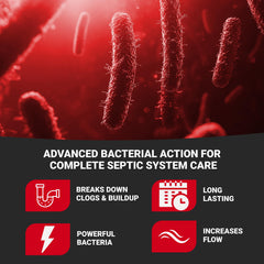 Sewer and septic systems cleaner Roebic product packaging