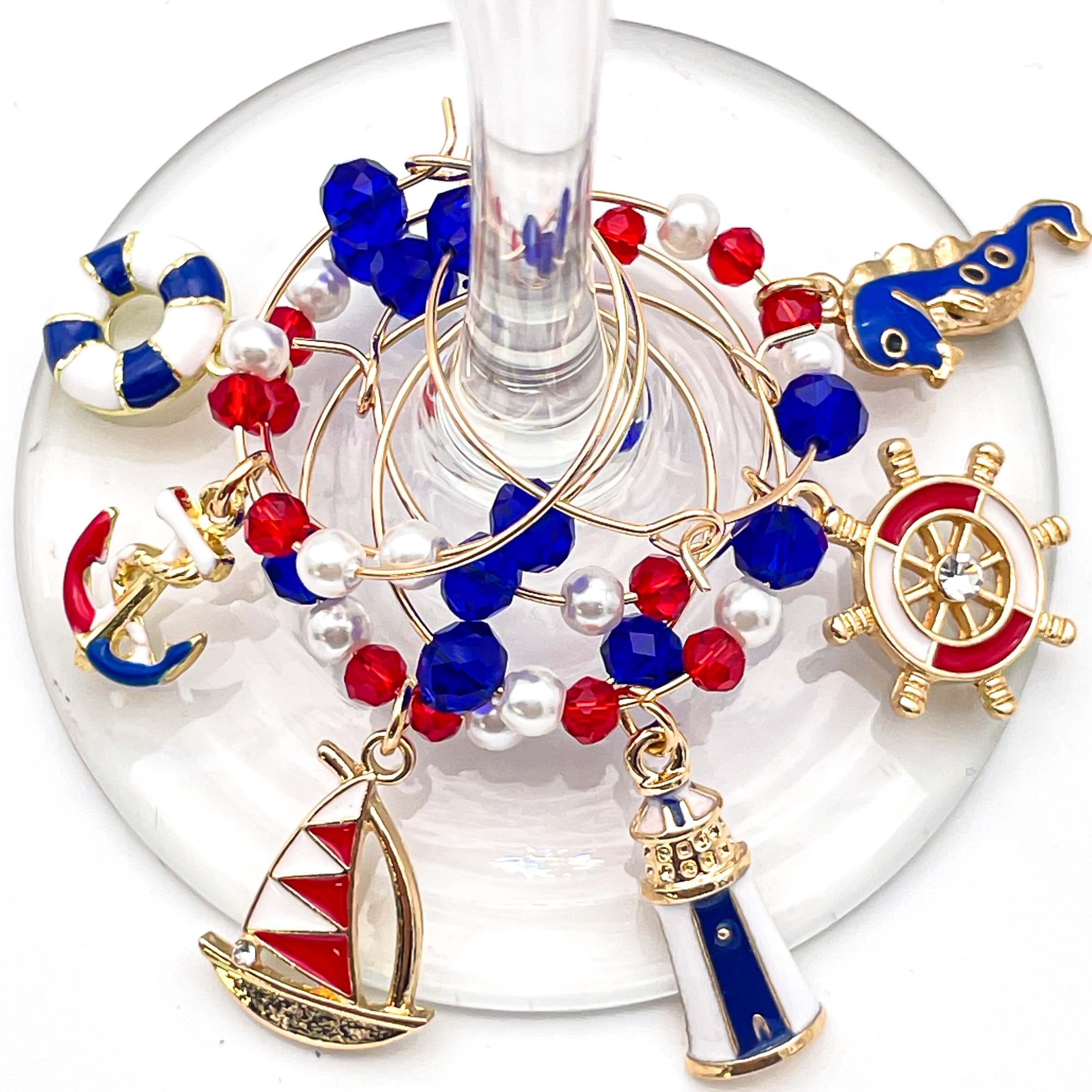 Serendipity Nautical Wine Charms lighthouse charm