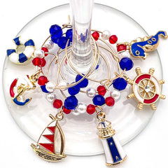 Serendipity Nautical Wine Charms lighthouse charm