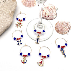 Serendipity Nautical Wine Charms sailing boat charm