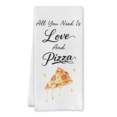 SereneHanctuary funny Italian pizza kitchen towels 16x24 size