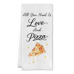 SereneHanctuary funny Italian pizza kitchen towels 16x24 size