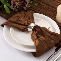 Durable soft fabric napkins for everyday dining