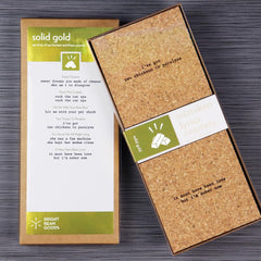 Handmade in Austin Texas 4 inch cork coaster