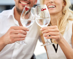 Set of 6 stemless cocktail magnets for wine glasses