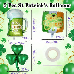 18 inch shamrock foil balloon