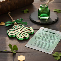 Includes Irish Blessing Card & Envelope ready to gift
