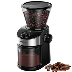 SHARDOR Burr Coffee Bean Grinder black front view