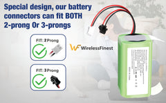 RVBAT850 compatible battery for Shark Ion RV75 RV85 RV761