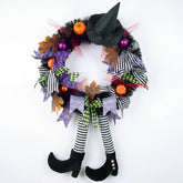 Shearly 24 Inch Halloween Wreath on front door display