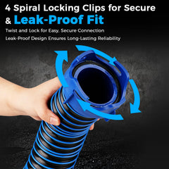 360 degree swivel fitting for quick installation