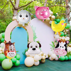 Sheep foil balloon for farm celebration