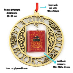 Sherlock Holmes clay mini book bead sculpture