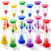SHINDEL 2 Minute Sand Timer 12-Pack assorted colors