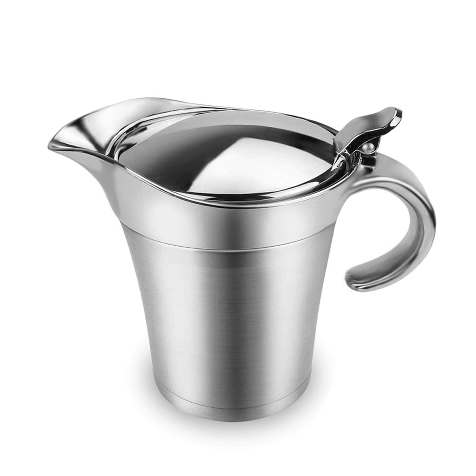 ShineMe gravy boat stainless steel with lid 26oz
