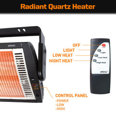 Shinic 90 degree rotation ceiling heater