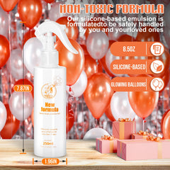 Gorgeous balloon garland enhanced by Balloon Shine Solution