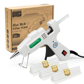 SHJADE hot glue gun with 30 sticks white kit