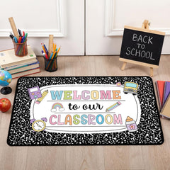 Non-slip dot bottom on classroom rug