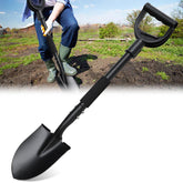 31 inch compact garden shovel for digging with curved D-handle