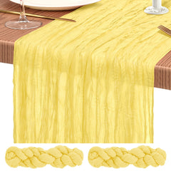 Showgeous cheesecloth table runner 21x120 for weddings