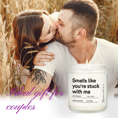 Shqiueos funny anniversary candle gift box