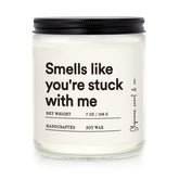 Shqiueos lavender scented 7oz candle close up