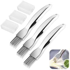 Shred Silk Knife 3-Pack stainless steel set detail
