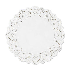 shuielai 10.5 inch white round lace paper doilies